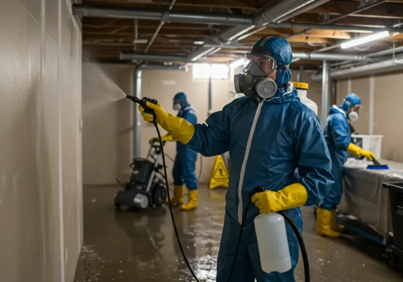 Basement Sanitization and Antimicrobial Treatment process in Pulaski County, AR