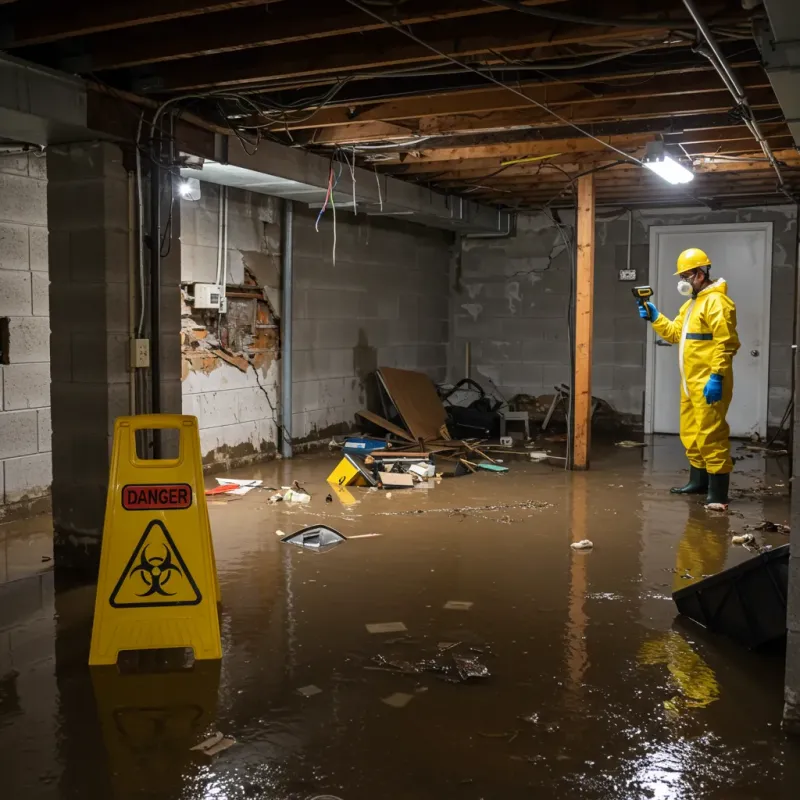 Flooded Basement Electrical Hazard in Pulaski County, AR Property